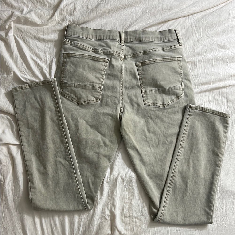 Men's Sage Green Advanced Flex 360° Slim Fit Jean 34x34 - Picture 3 of 4
